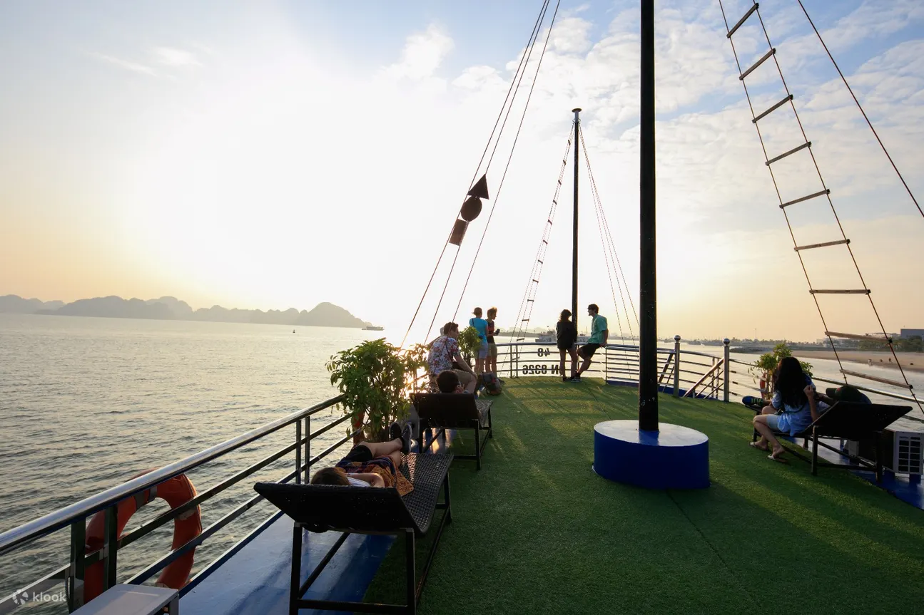 Cruise View Deck at Ha Long Bay Day Tour by Cruise from Hanoi